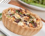 Onion and goats cheese tart