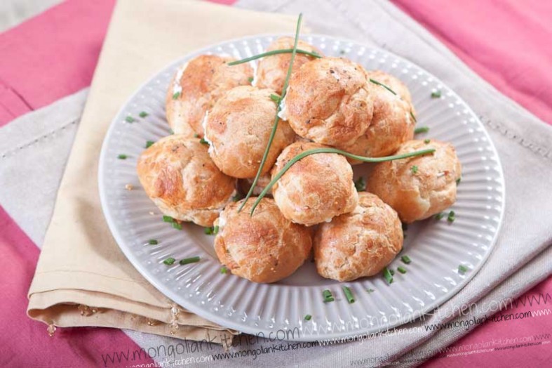 Cheese & Chive Profiteroles