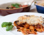 Aubergine Eggplant & Pasta bake Recipe