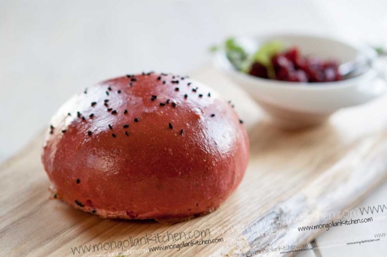 Beetroot Brioche Buns